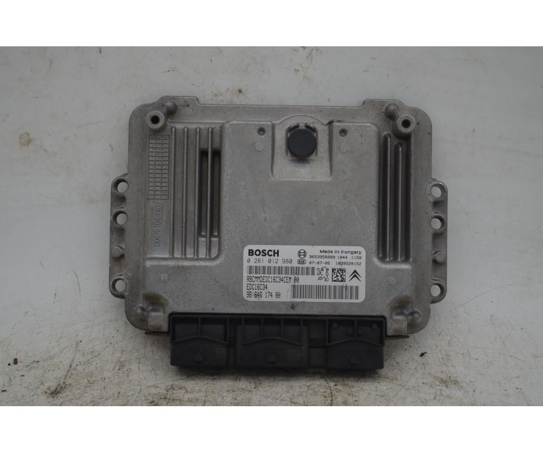 Centralina ECU Citroen C4 Picasso Dal 2006 al 2013 Cod 0281012980  1763720904414