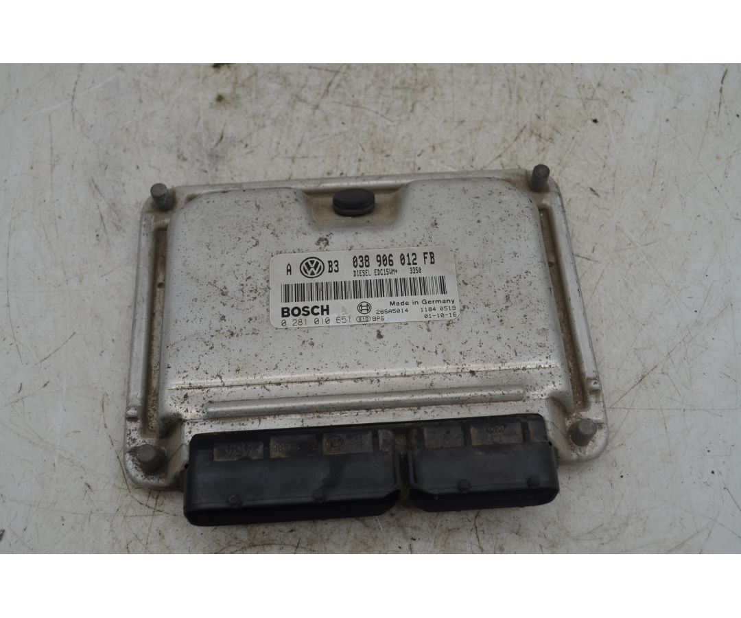 Centralina ECU Volkswagen Golf IV dal 1997 al 2007 Cod 038906012FB  1763722209463