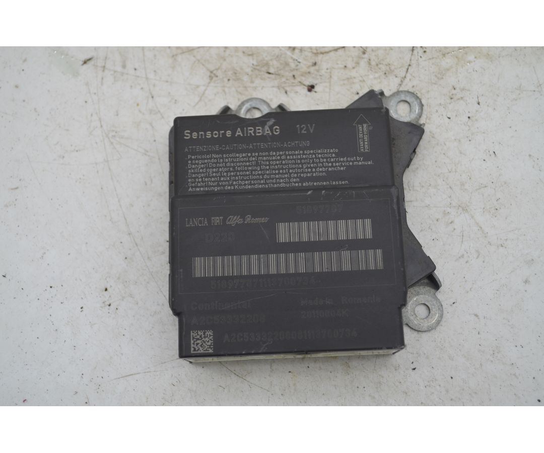 Centralina Airbag Fiat Punto EVO Dal 2009 al 2013 Cod 51897787  1763736800755