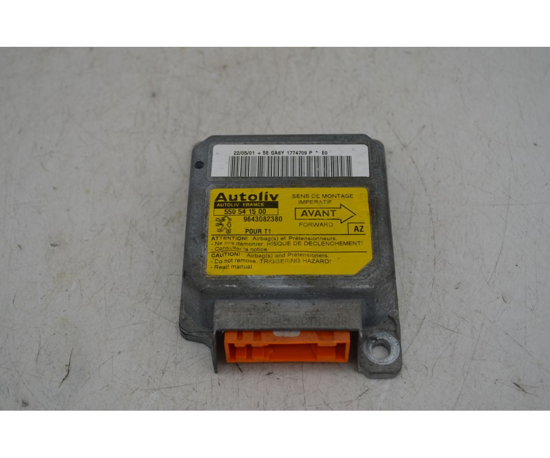 Centralina Airbag Peugeot 206 Dal 1998 al 2012 Cod 9643082380  1764319847877