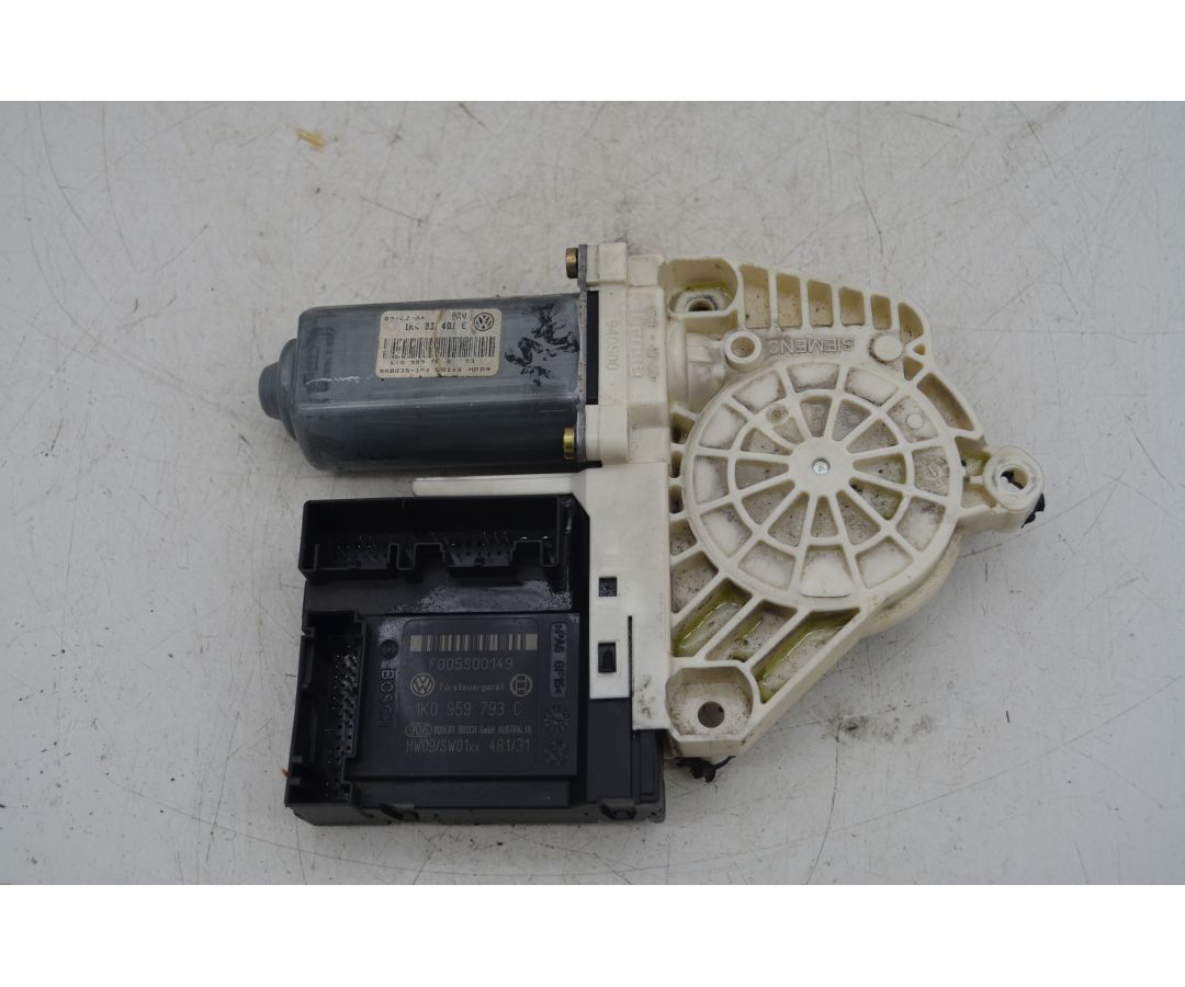 Motorino Alzacristalli Anteriore SX Volkswagen Golf V Dal 2003 al 2009 Cod 1K0959793C  1764575310719