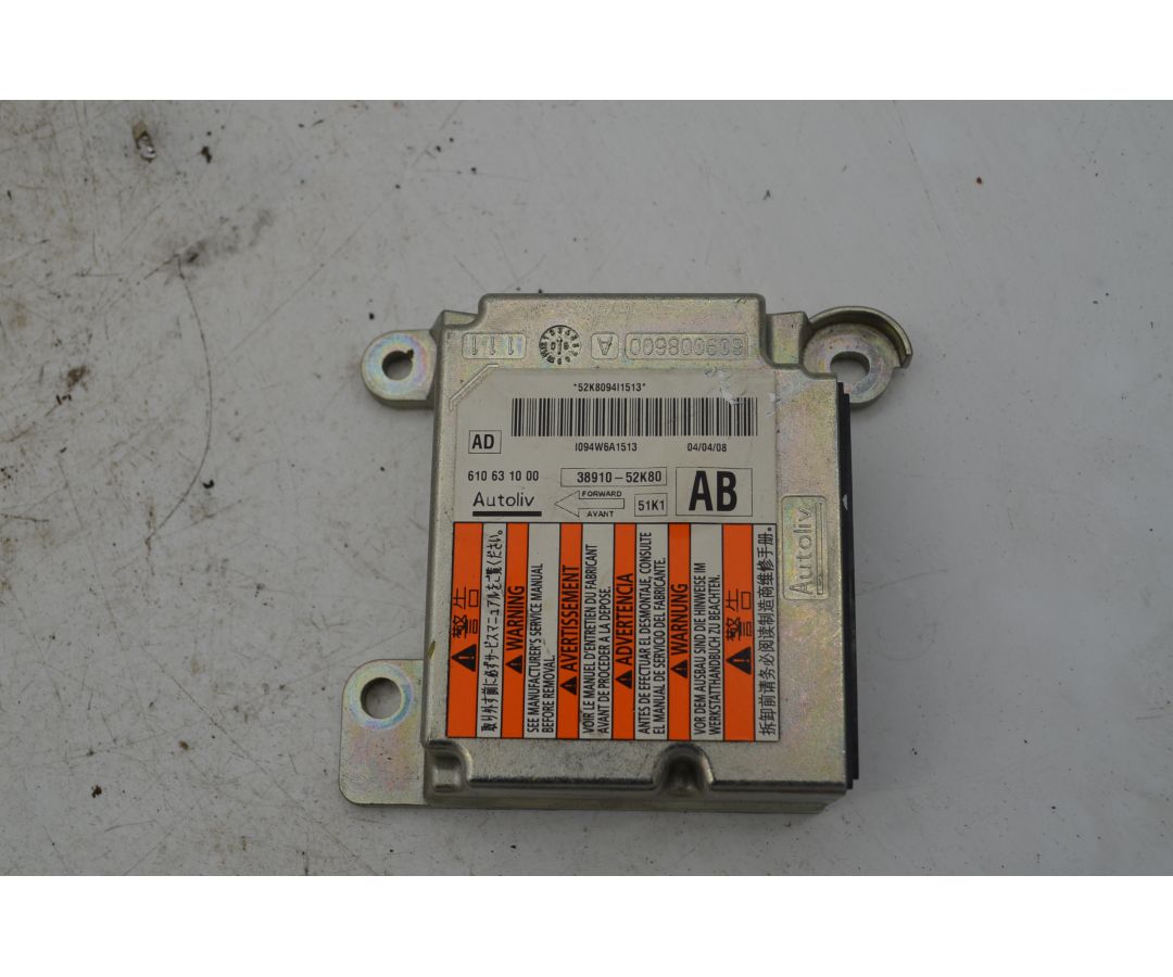 Centralina Airbag Opel Agila B Dal 2008 al 2015 Cod 38910-52K80  1764753330171