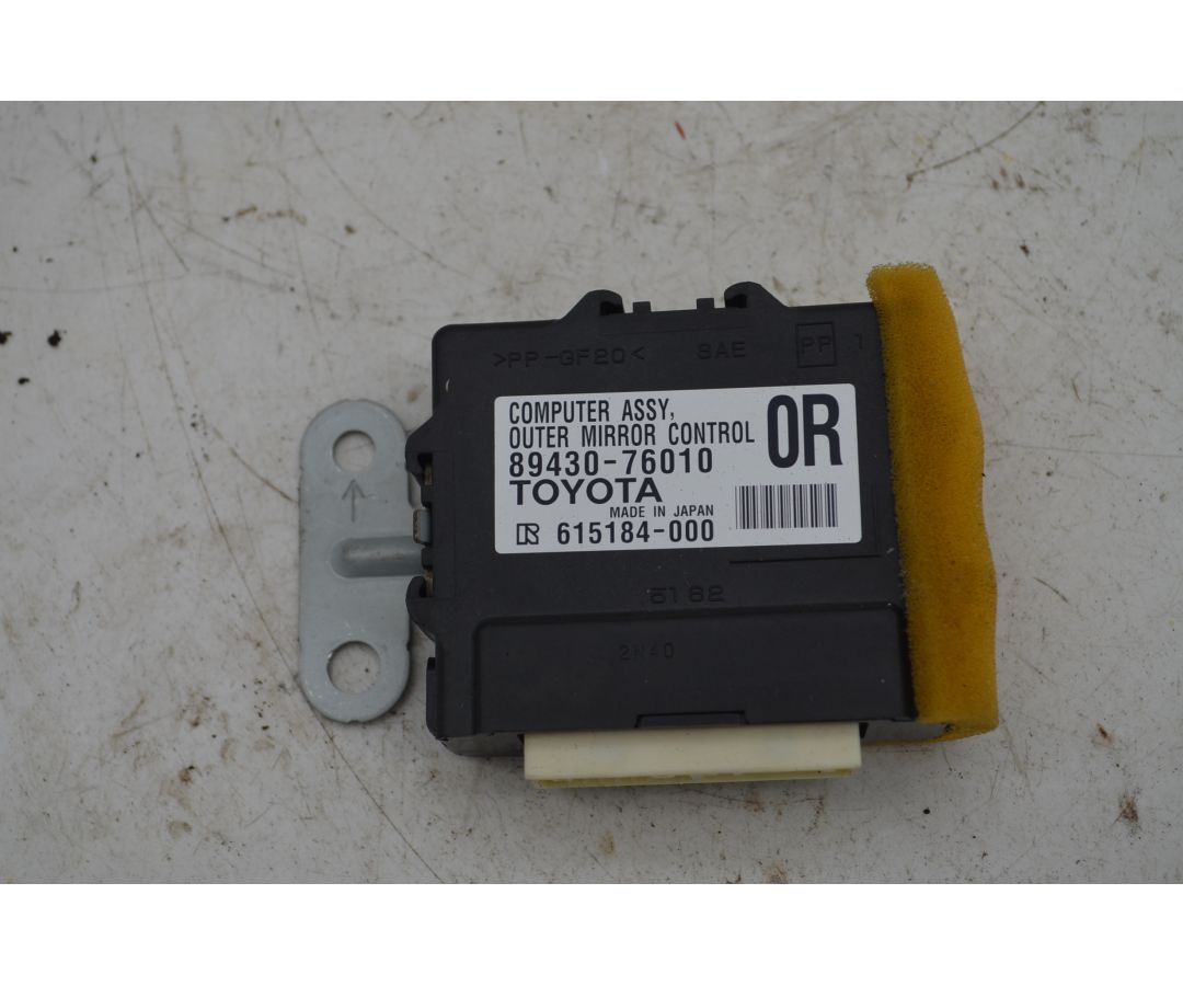 Centralina Specchietto Retrovisore DX Lexus CT200H Dal 2014 al 2020 Cod 89430-76010  1765373635707