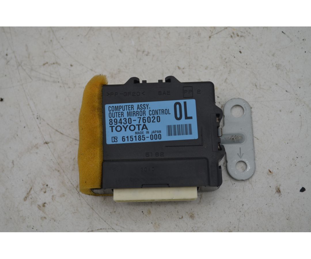 Centralina Specchietto Retrovisore SX Lexus CT 200h dal 2011 al 2022 cod 89430-76020  1765529045954