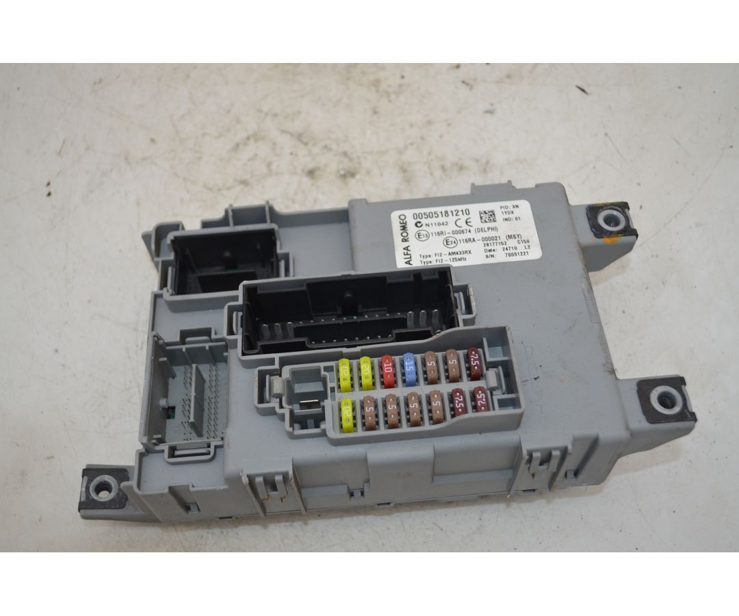 Body Computer Alfa Romeo Mito Dal 2008 al 2011 Cod 00505181210  1765795830834