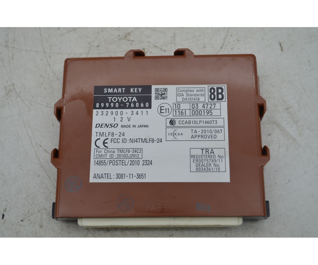 Centralina Unita Di Controllo Lexus CT200H Dal 2014 al 2020 Cod 89990-76060  1765970147054