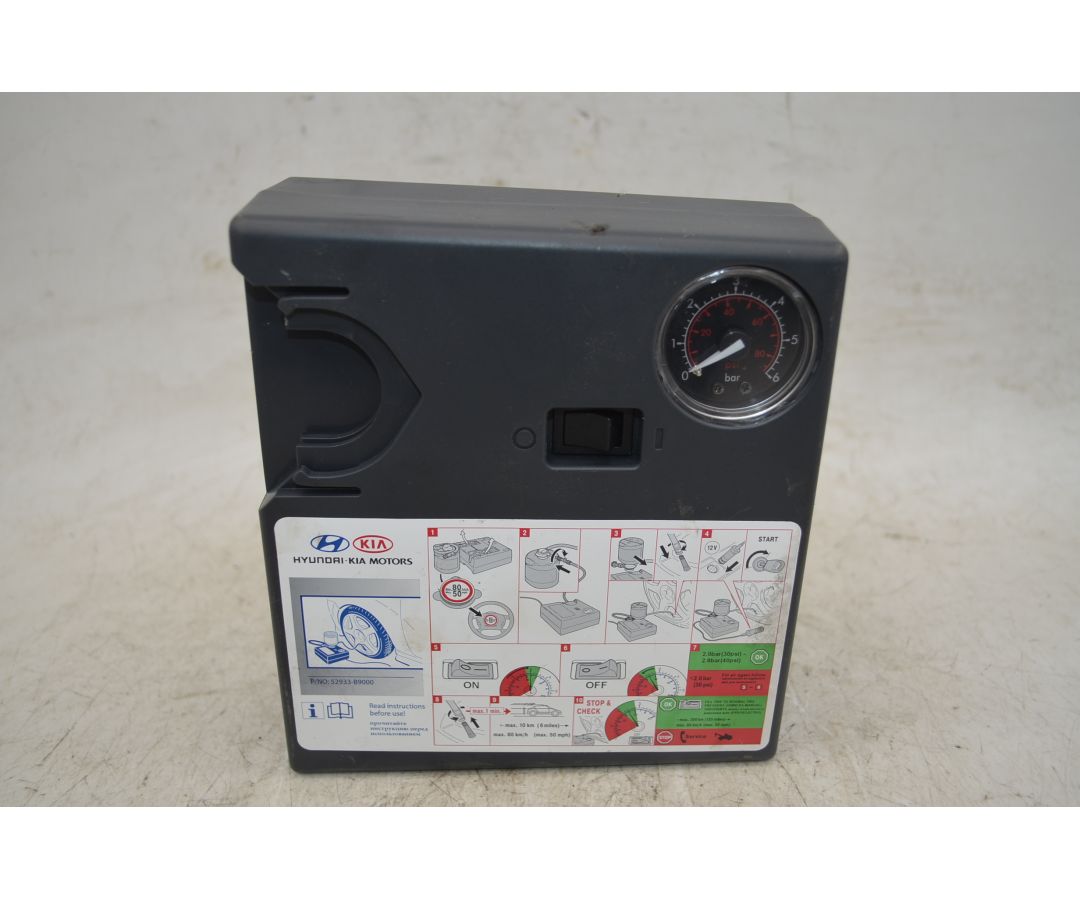 Compressore Gonfiaggio Gomme Hyundai I10 Dal 2013 al 2017 Cod 52933B9000  1766133015289