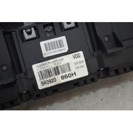 Strumentazione Contachilometri Completa Volkswagen Golf VI Dal 2008 al 2014 Cod 5K0920860H  1768552202134
