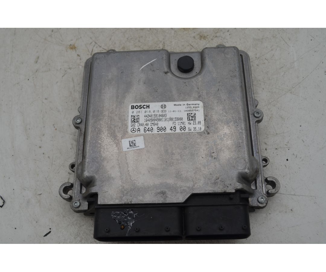 Centralina ECU Mercedes Classe A W169 Dal 2004 al 2012 Cod A6409004900  1770032857987