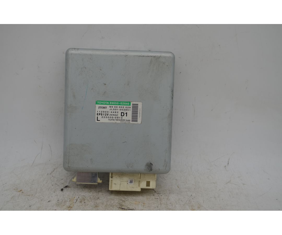 Centralina servosterzo Toyota Auris Dal 2007 al2012 Cod 89650-02640  1771237023436