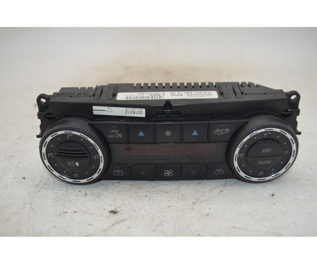 Controllo Comandi Clima Mercedes CLK W209 Dal 2002 al 2010 Cod A2038303385  1771257620998