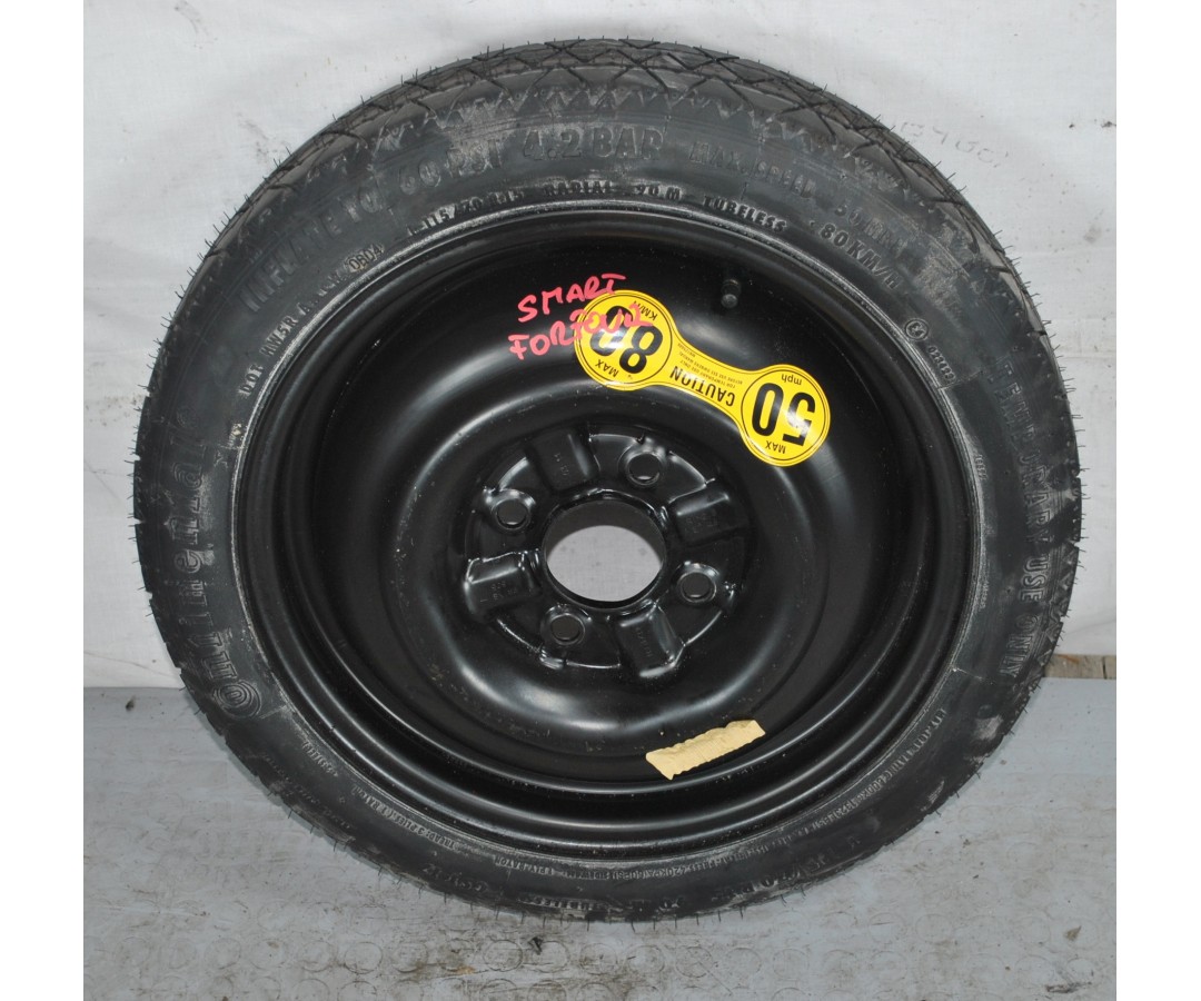 Ruotino di Scorta Smart ForFour W454 dal 2004 al 2006 115/70 R15 4 Fori  1628606395536