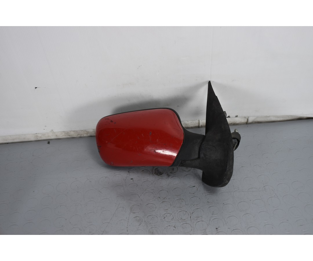 Specchietto Retrovisore Esterno DX Manuale Rosso Fiat Punto dal 1993 al 1999 Cod 0149301  1632307365996