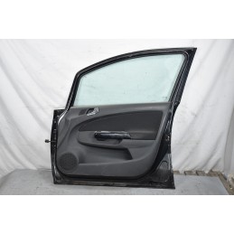 Portiera Sportello Anteriore DX Nera Opel Corsa D 5 Porte dal 2006 al 2014 Cod 93189329  1632405301285