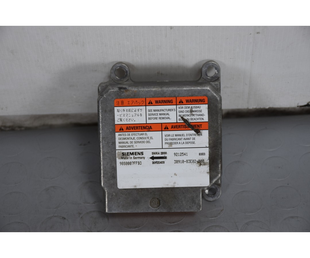 Centralina Airbag Opel Agila A dal 2000 al 2007 Cod 9212541  1632739754542