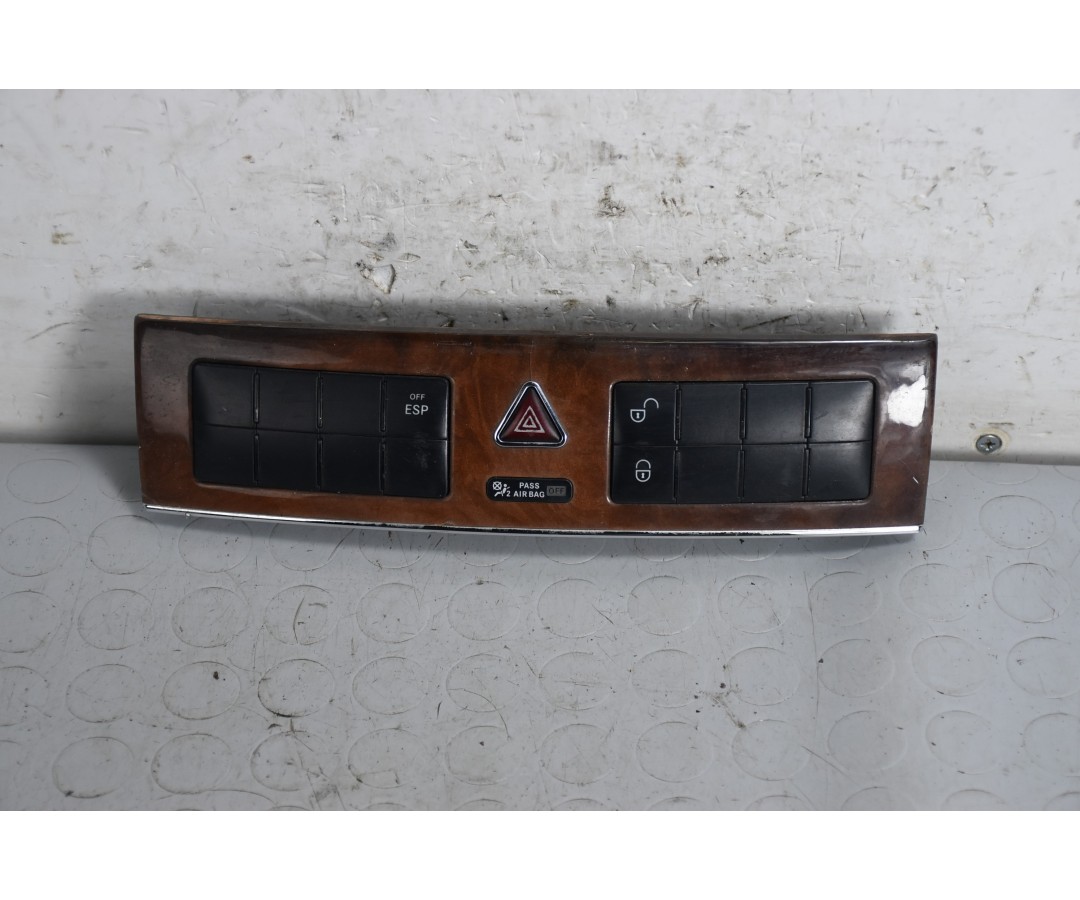 Pulsantiera Multifunzione + Quattrofrecce Mercedes Classe C W203 dal 2000 al 2007 Cod 2038702510  1641210782714