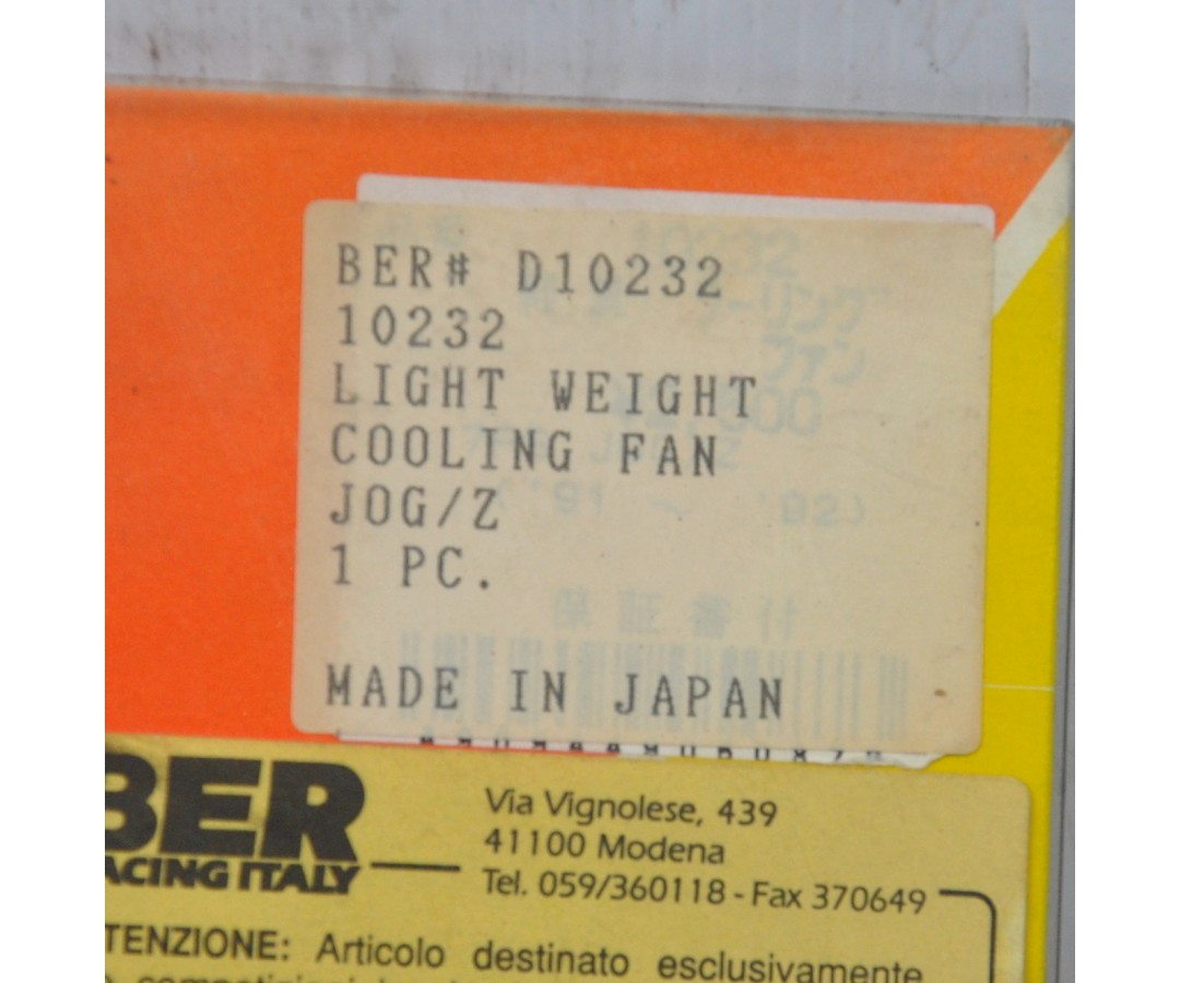 Ventola Raffreddamento Da Pista Yamaha Jog Z 50 Dal 1995 al 1997 Cod D10232  1641303203140