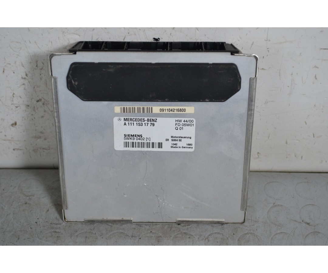 Centralina ECU Mercedes Classe C W203 Sport Coupe dal 2000 al 2007 Cod a1111531779  1652341909949